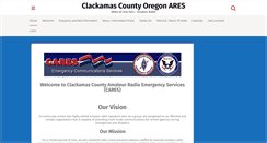Desktop Screenshot of clackamasares.org