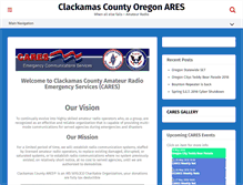 Tablet Screenshot of clackamasares.org